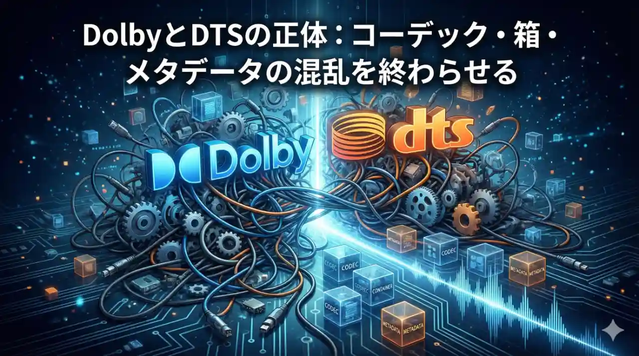 DolbyとDTSの正体を表すイラスト