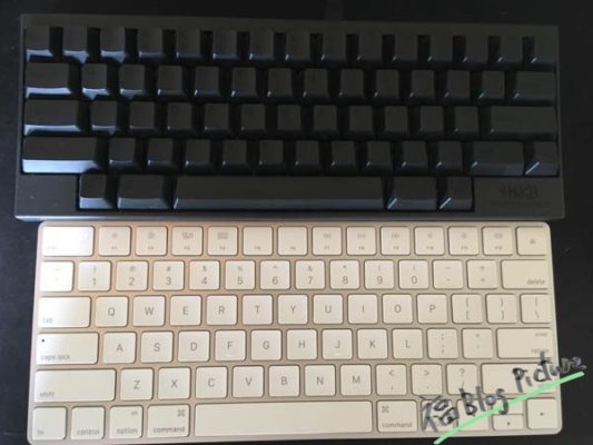 Magic Keyboard（US）とHHKB（US）比較