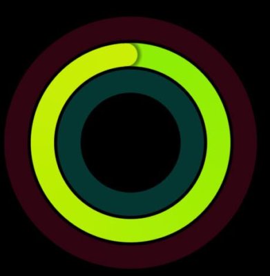 緑の円は『運動した時間』を示す